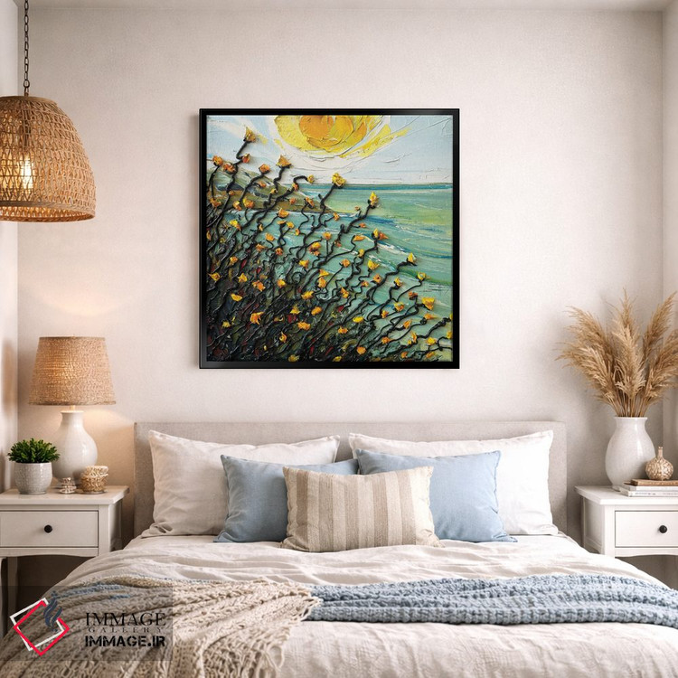 تابلو دکوراتیو خورشید بهشتی اثر لیزا الی - D1B