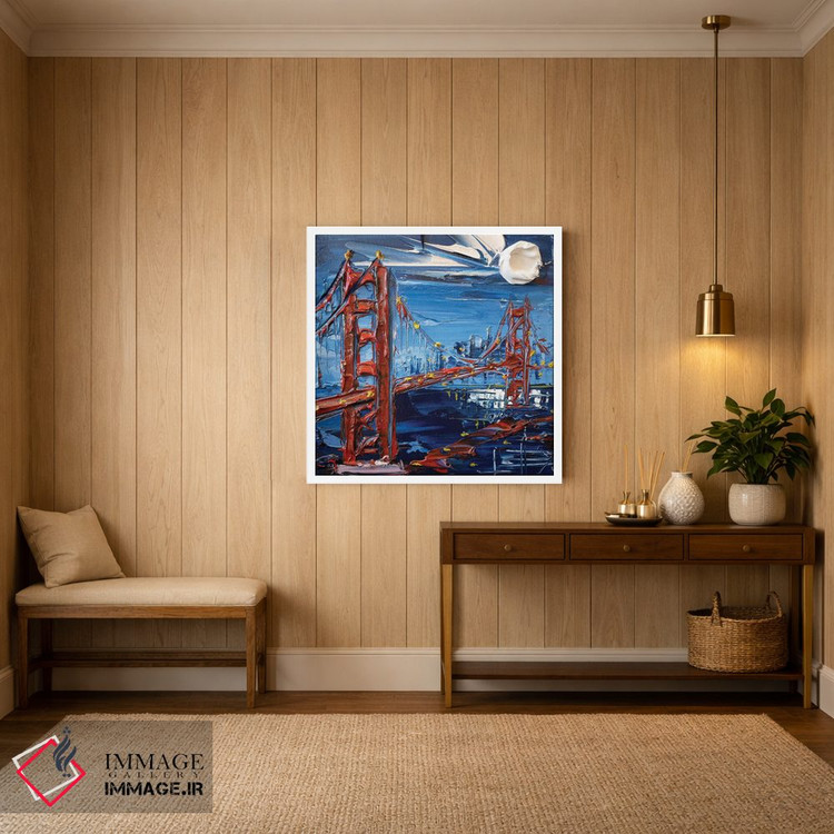تابلو دکوراتیو غروب سان فرانسیسکو اثر لیزا الی - D1W