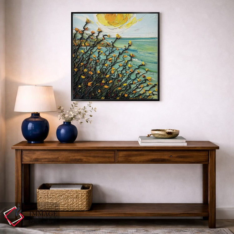 تابلو دکوراتیو خورشید بهشتی اثر لیزا الی - D2B