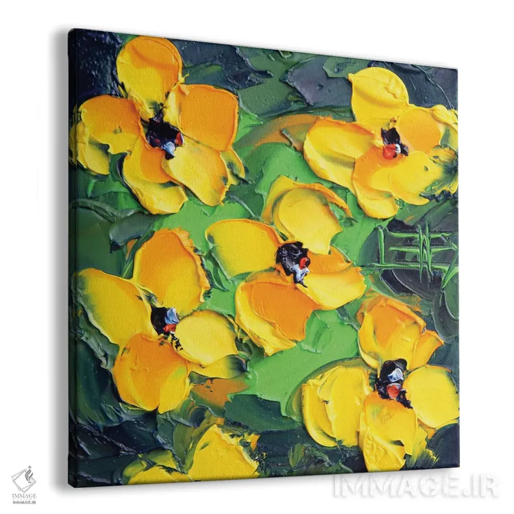 تابلو دکوراتیو شقایق های کالیفرنیا اثر لیزا الی - نمای پرسپکتیو محصول