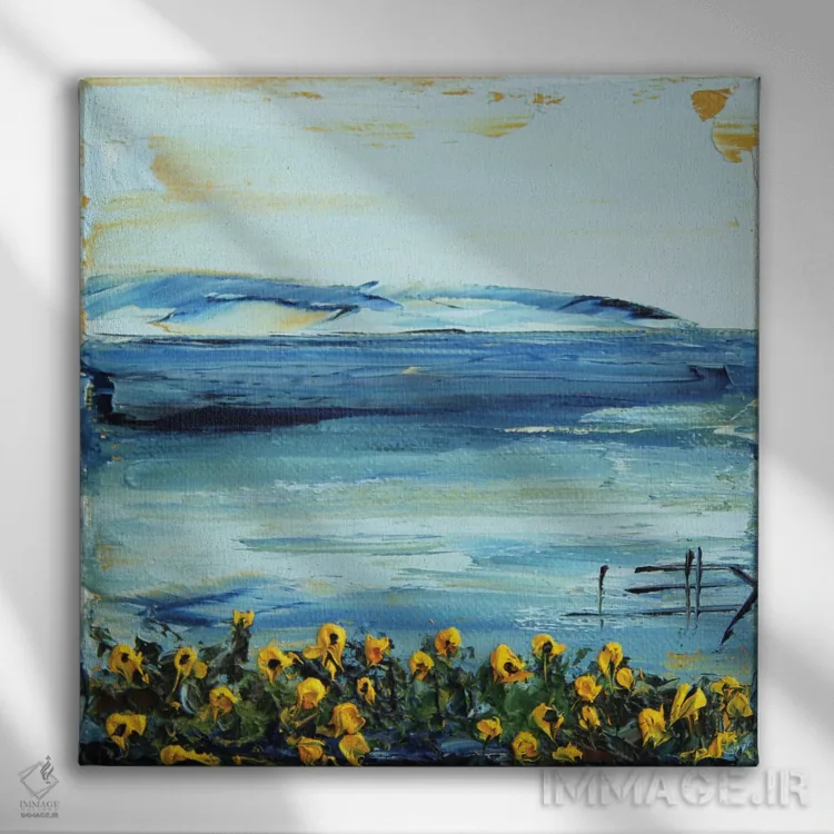 تابلو دکوراتیو آن سوی خلیج مونتری اثر لیزا الی - نمای روبهرو روی دیوار