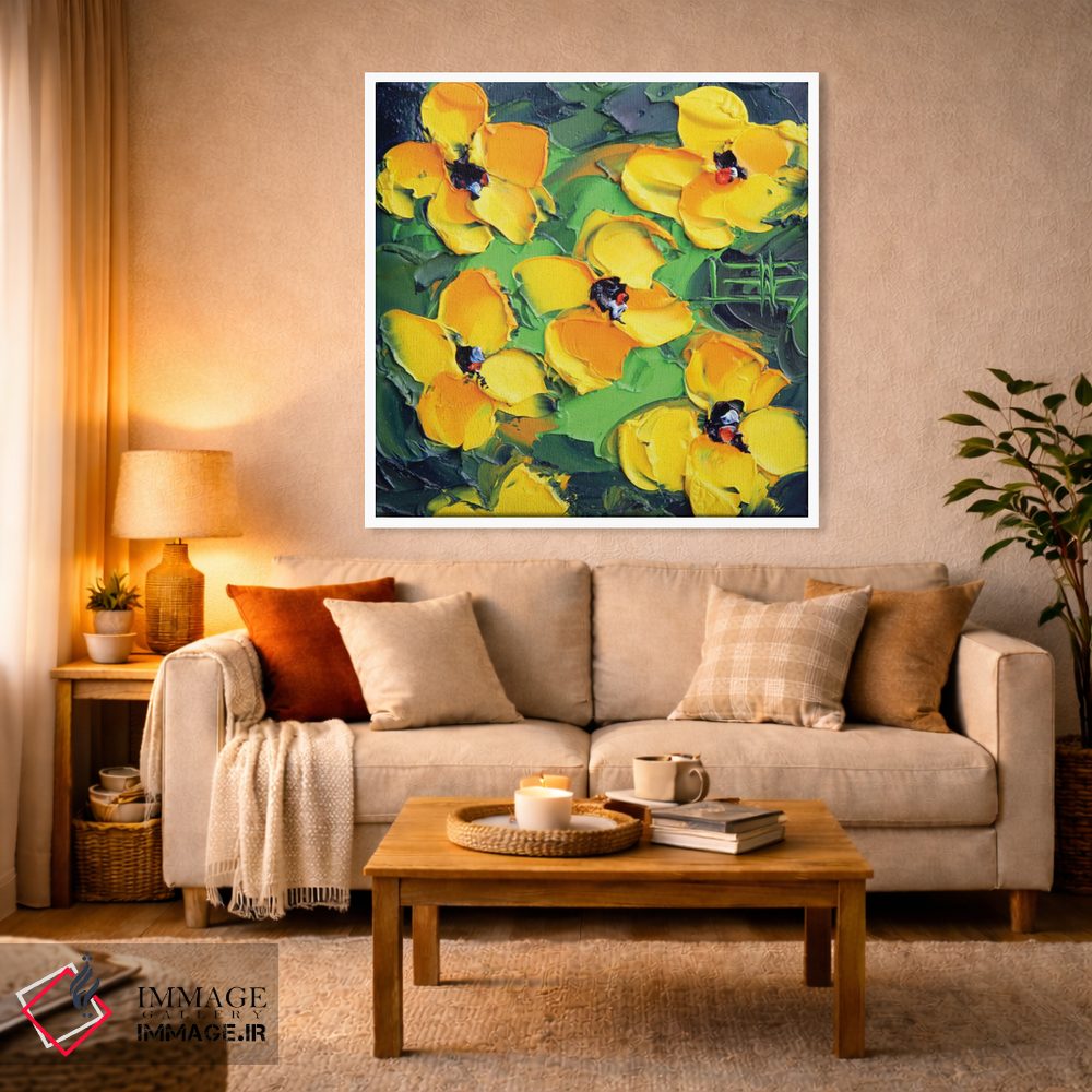 تابلو دکوراتیو شقایق های کالیفرنیا اثر لیزا الی - D2W