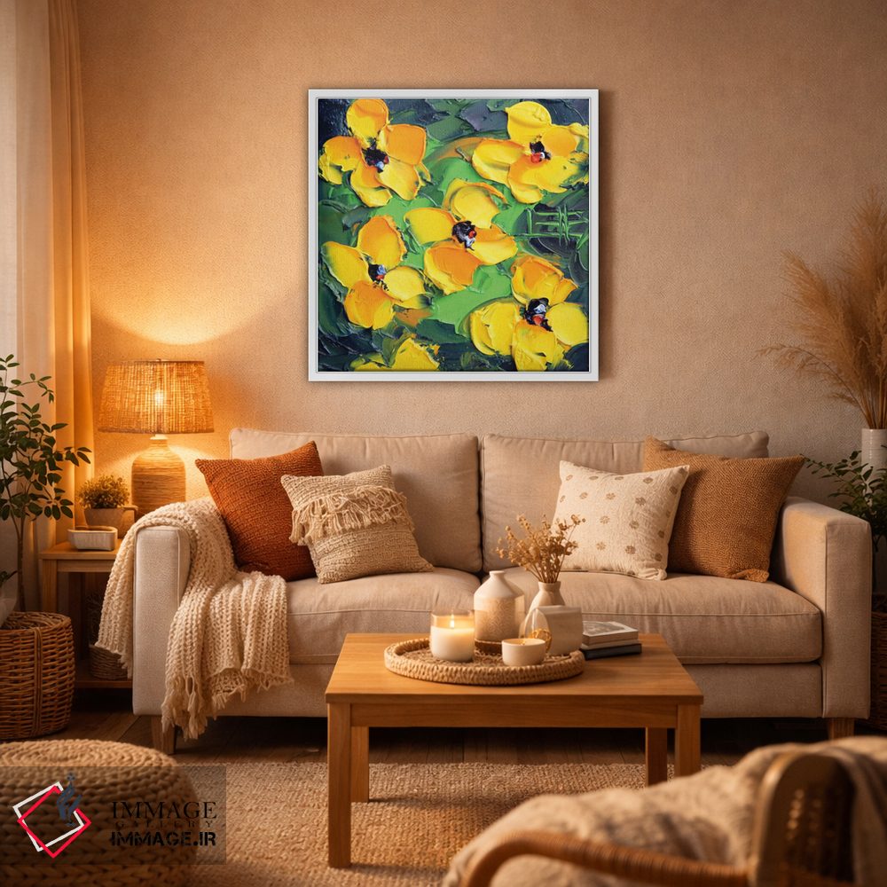 تابلو دکوراتیو شقایق های کالیفرنیا اثر لیزا الی - D5W