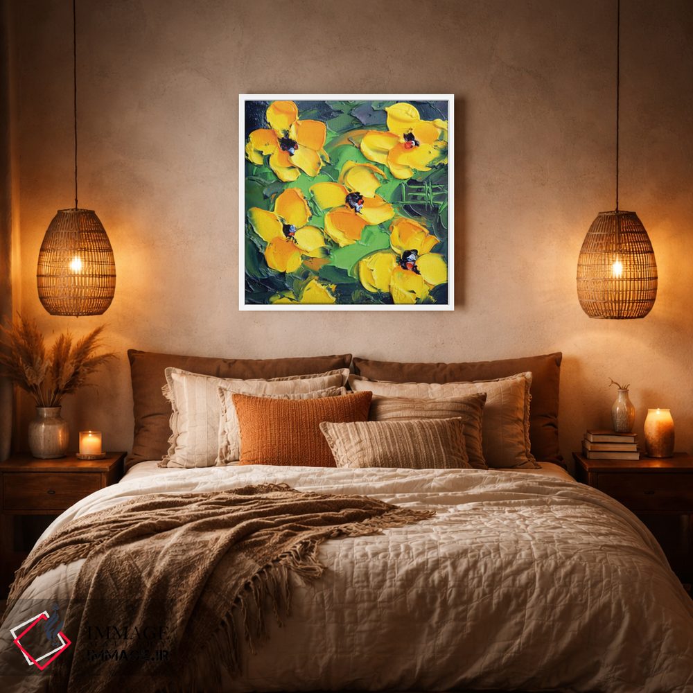 تابلو دکوراتیو شقایق های کالیفرنیا اثر لیزا الی - D4W