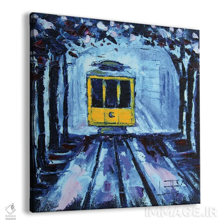 تابلو دکوراتیو شکوفه های گیلاس سان فرانسیسکو در بهار اثر لیزا الی - نمای پرسپکتیو محصول