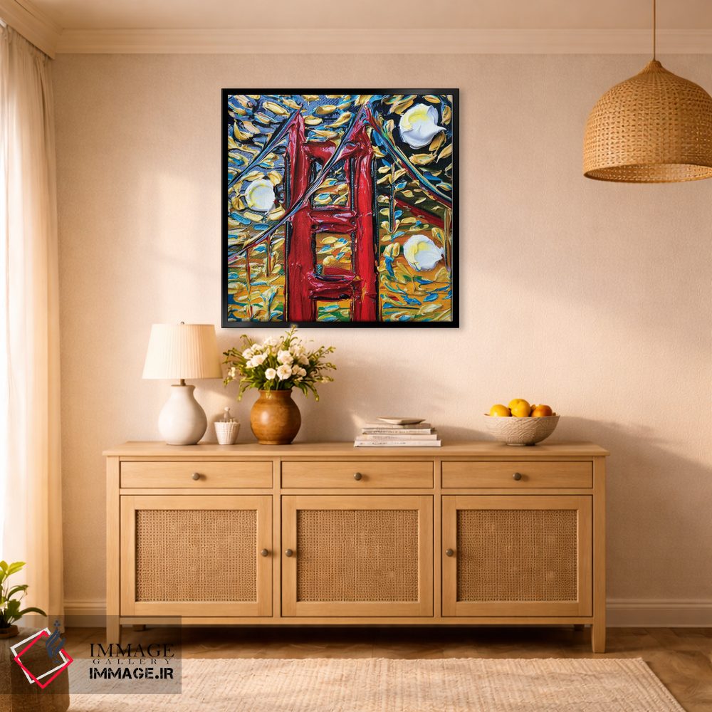 تابلو دکوراتیو آسمان های گلدن گیت اثر لیزا الی - D1B