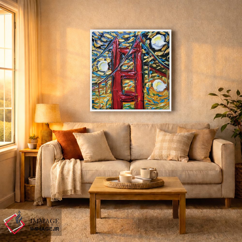 تابلو دکوراتیو آسمان های گلدن گیت اثر لیزا الی - D2W