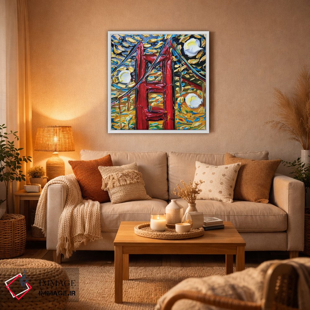 تابلو دکوراتیو آسمان های گلدن گیت اثر لیزا الی - D3W