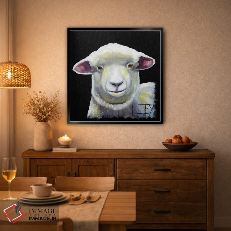 تابلو دکوراتیو بره نیوزیلند اثر لیزا الی - D5B