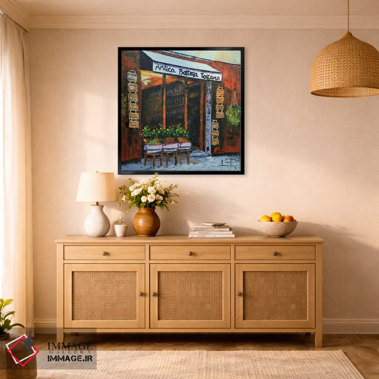تابلو دکوراتیو کافه آنتیکا بوتگا اثر لیزا الی - D1B