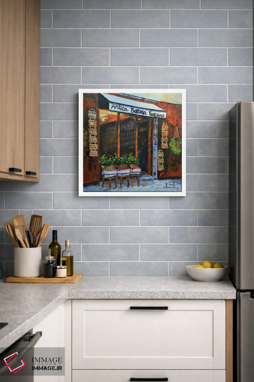 تابلو دکوراتیو کافه آنتیکا بوتگا اثر لیزا الی - D4W