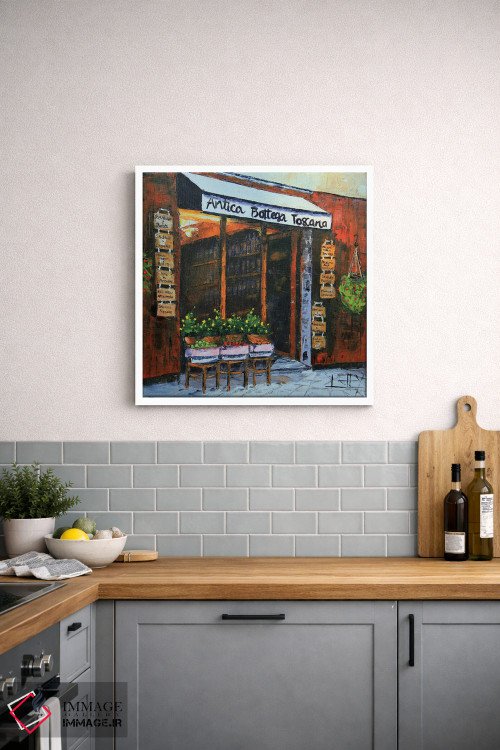 تابلو دکوراتیو کافه آنتیکا بوتگا اثر لیزا الی - D3W