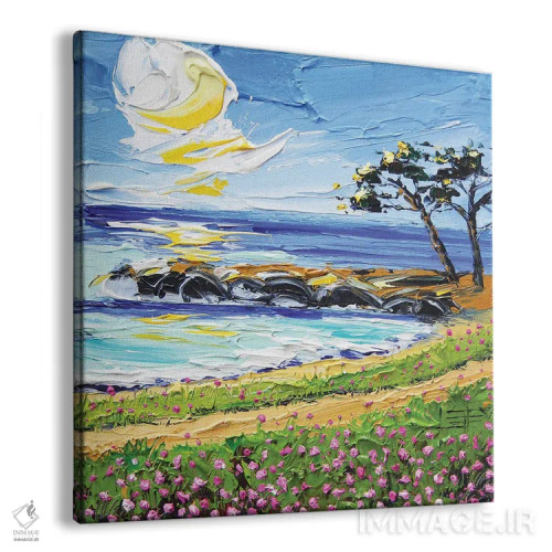 تابلو دکوراتیو غروب مانتری II اثر لیزا الی - نمای پرسپکتیو محصول