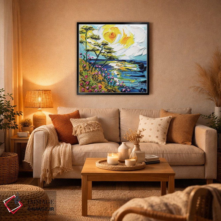 تابلو دکوراتیو رویای مانتری را می بینم اثر لیزا الی - D6B