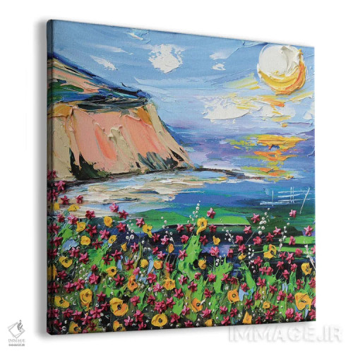 تابلو دکوراتیو یک روز در ساحل اثر لیزا الی - نمای پرسپکتیو محصول