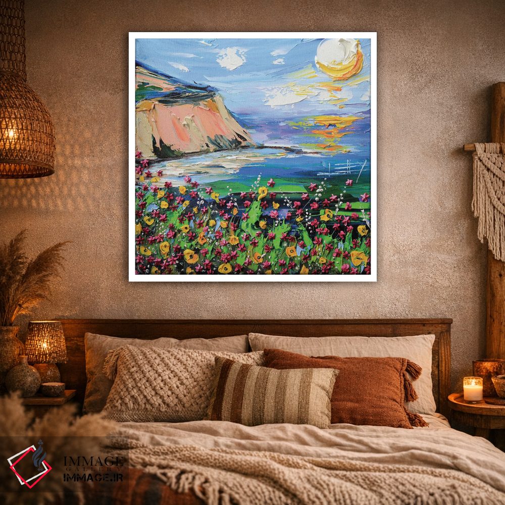 تابلو دکوراتیو یک روز در ساحل اثر لیزا الی - D1W