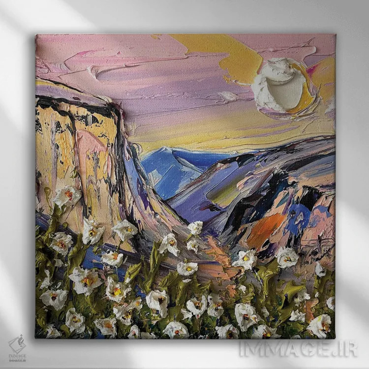 تابلو دکوراتیو حس و حال یوسیمیتی اثر لیزا الی - نمای روبهرو روی دیوار
