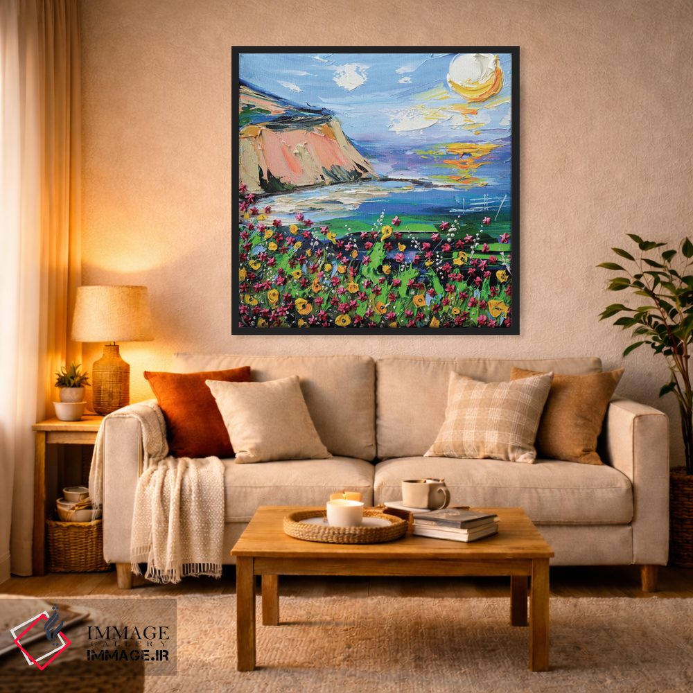 تابلو دکوراتیو یک روز در ساحل اثر لیزا الی - D3B