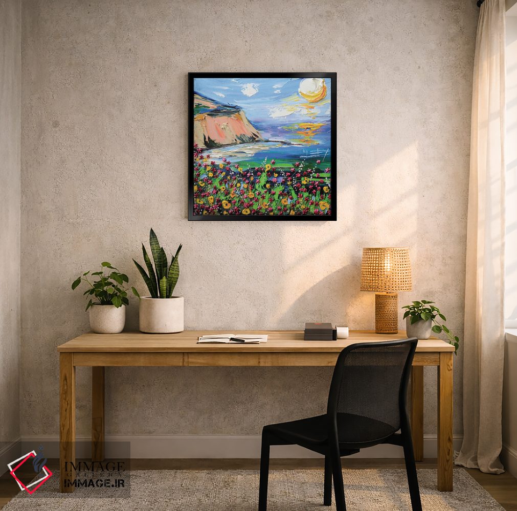 تابلو دکوراتیو یک روز در ساحل اثر لیزا الی - D6B