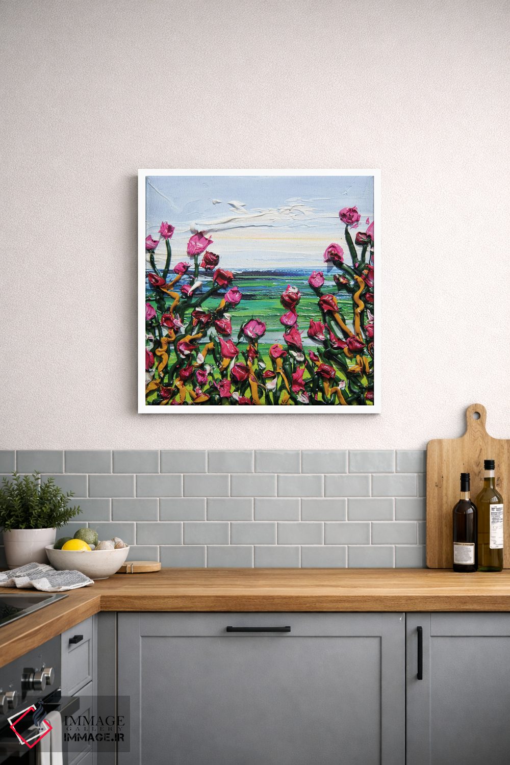 تابلو دکوراتیو گل های ساحلی در مانتری اثر لیزا الی - D2W