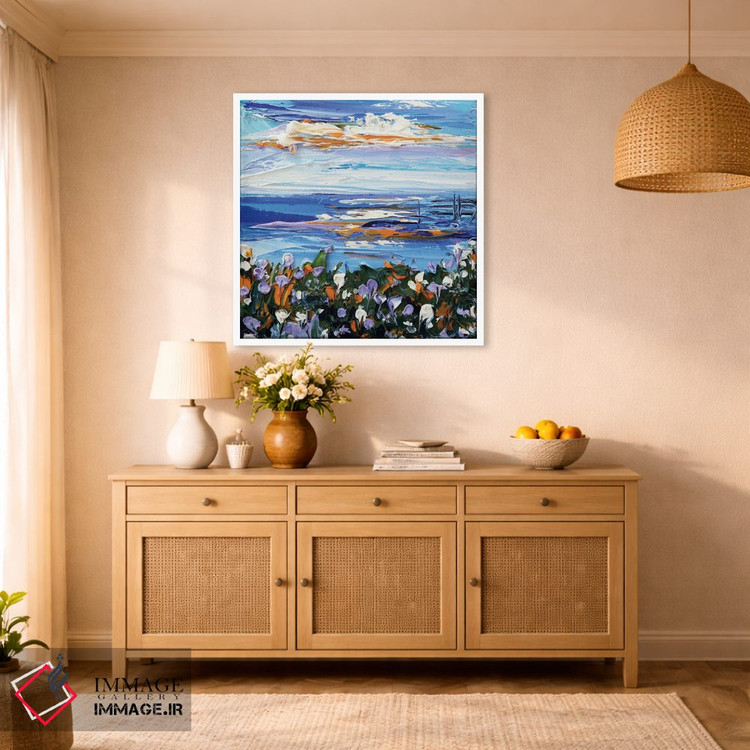 تابلو دکوراتیو گل های وحشی ساحلی مانتری اثر لیزا الی - D1W