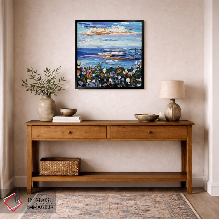 تابلو دکوراتیو گل های وحشی ساحلی مانتری اثر لیزا الی - D6B