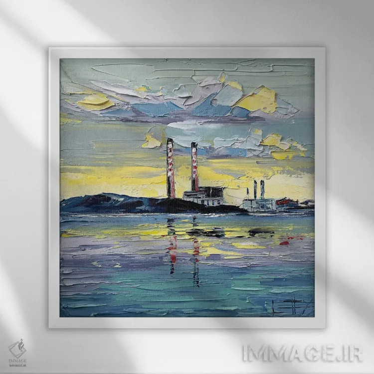 تابلو دکوراتیو Santa Cruz In The Monterey Bay,ماس لنباورگ، سانتا کروز در خلیج… اثر لیزا الی - نمای قابدار سفید