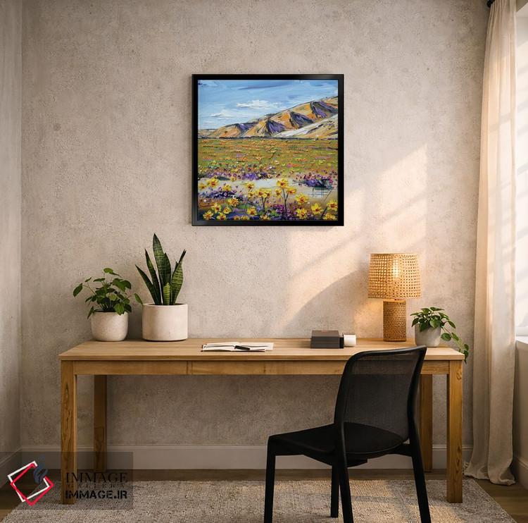 تابلو دکوراتیو عشق بیابان اثر لیزا الی - D6B