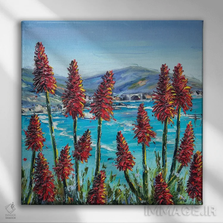 تابلو دکوراتیو وعده بیگ سور اثر لیزا الی - نمای روبهرو روی دیوار