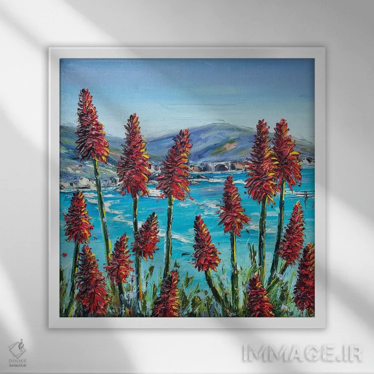 تابلو دکوراتیو وعده بیگ سور اثر لیزا الی - نمای قابدار سفید