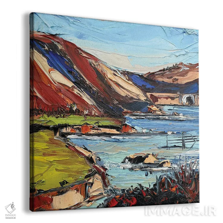 تابلو دکوراتیو راک پوینت در بیگ سور، کالیفرنیا اثر لیزا الی - نمای پرسپکتیو محصول