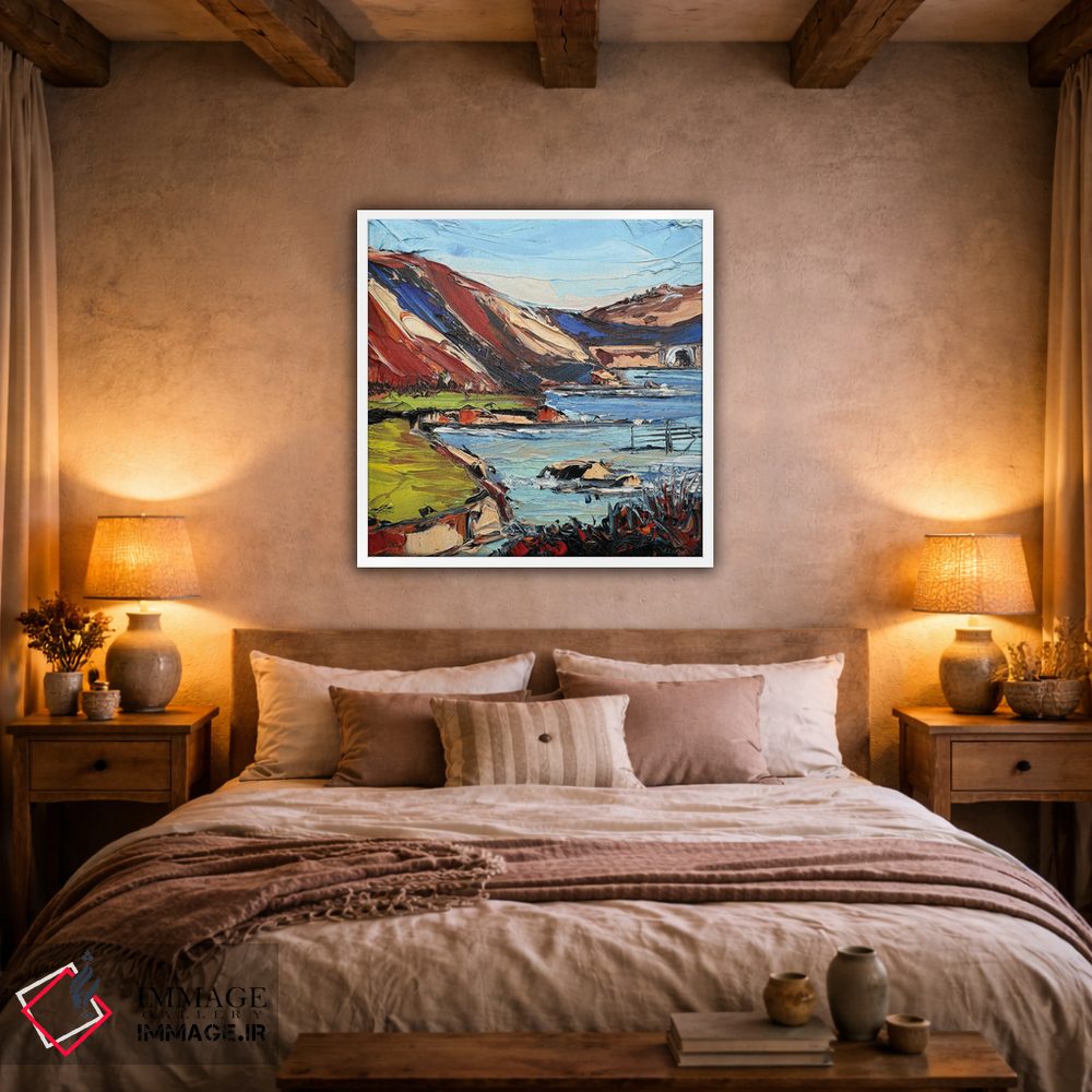 تابلو دکوراتیو راک پوینت در بیگ سور، کالیفرنیا اثر لیزا الی - D3W