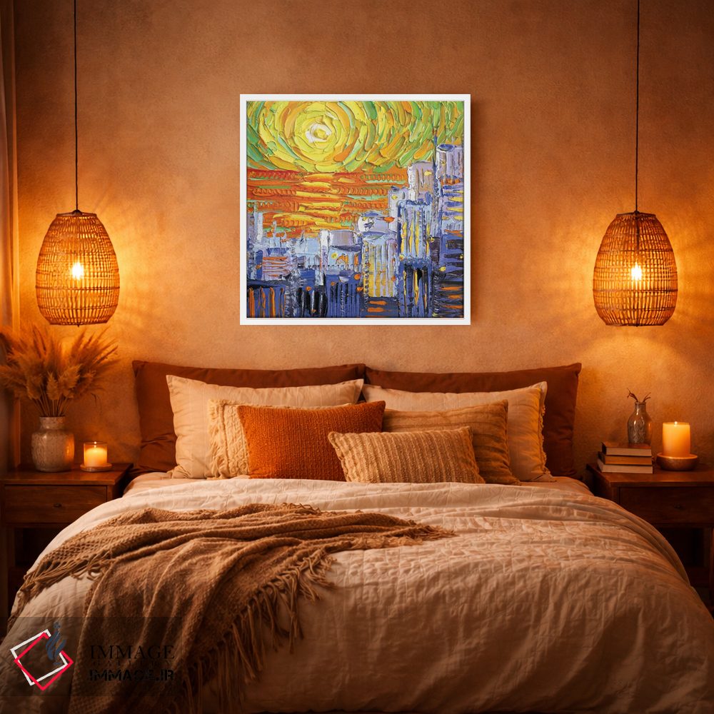 تابلو دکوراتیو غروب سان فرانسیکوخ اثر لیزا الی - D5W