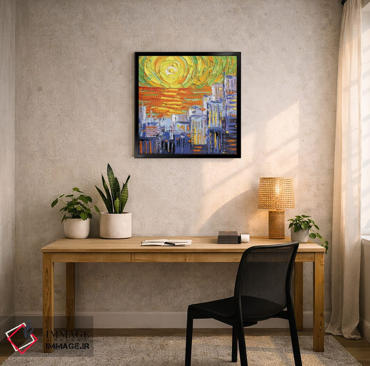 تابلو دکوراتیو غروب سان فرانسیکوخ اثر لیزا الی - D6B