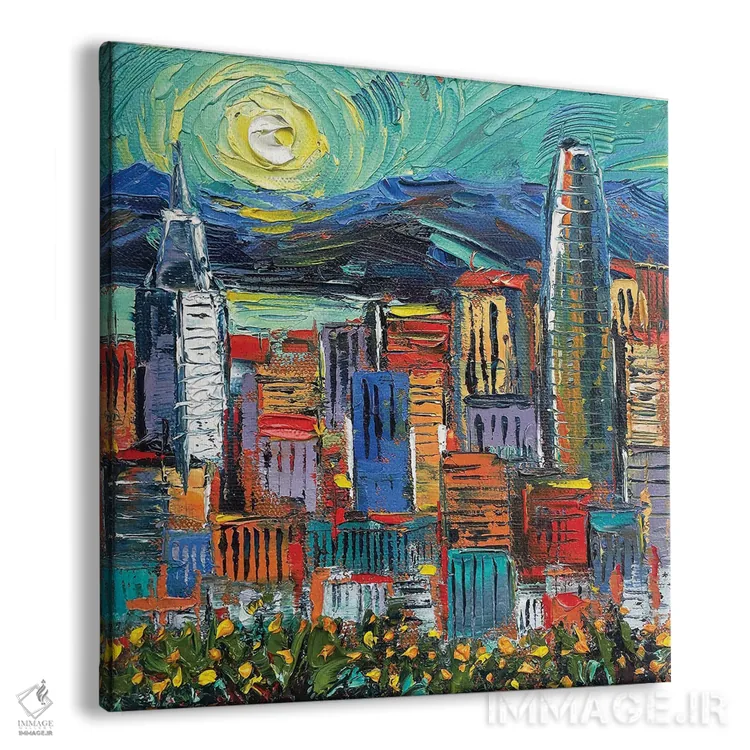 تابلو دکوراتیو عصر سان فرانسی گوگ اثر لیزا الی - نمای پرسپکتیو محصول