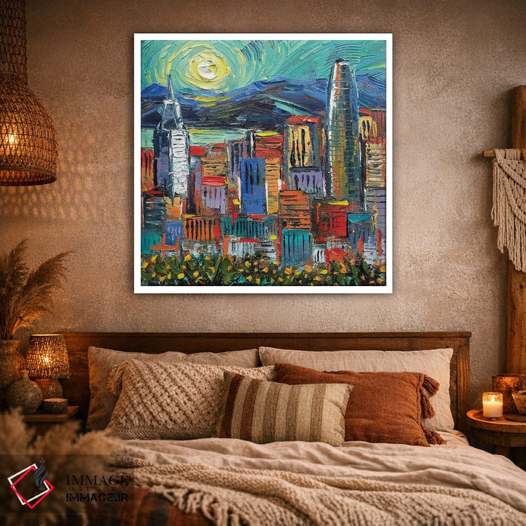 تابلو دکوراتیو عصر سان فرانسی گوگ اثر لیزا الی - D1W