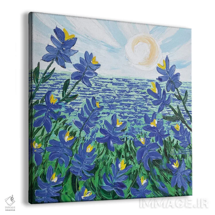 تابلو دکوراتیو بلو بانت ها اثر لیزا الی - نمای پرسپکتیو محصول