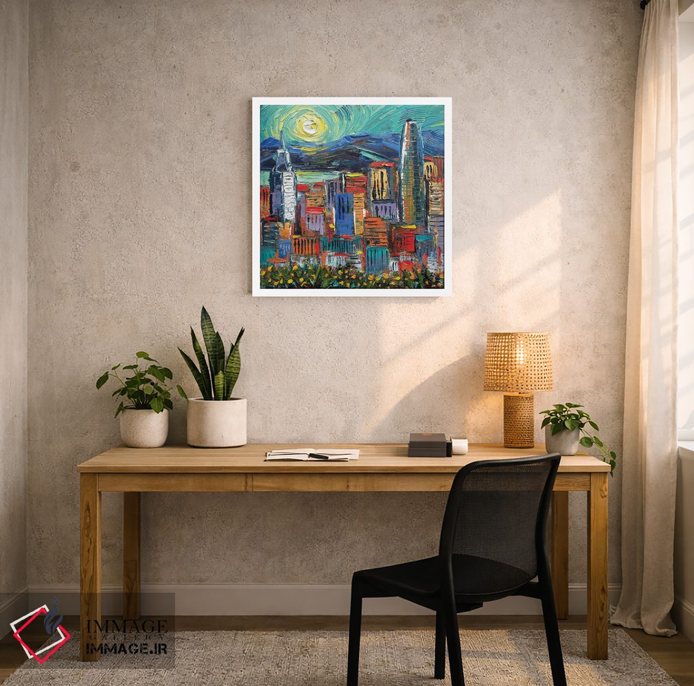 تابلو دکوراتیو عصر سان فرانسی گوگ اثر لیزا الی - D5W