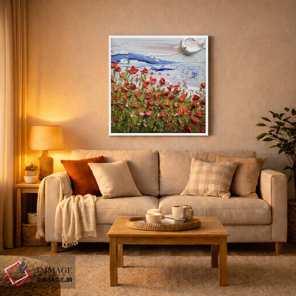 تابلو انتزاعی شکوفه های بیگ سور اثر لیزا الی - D2W