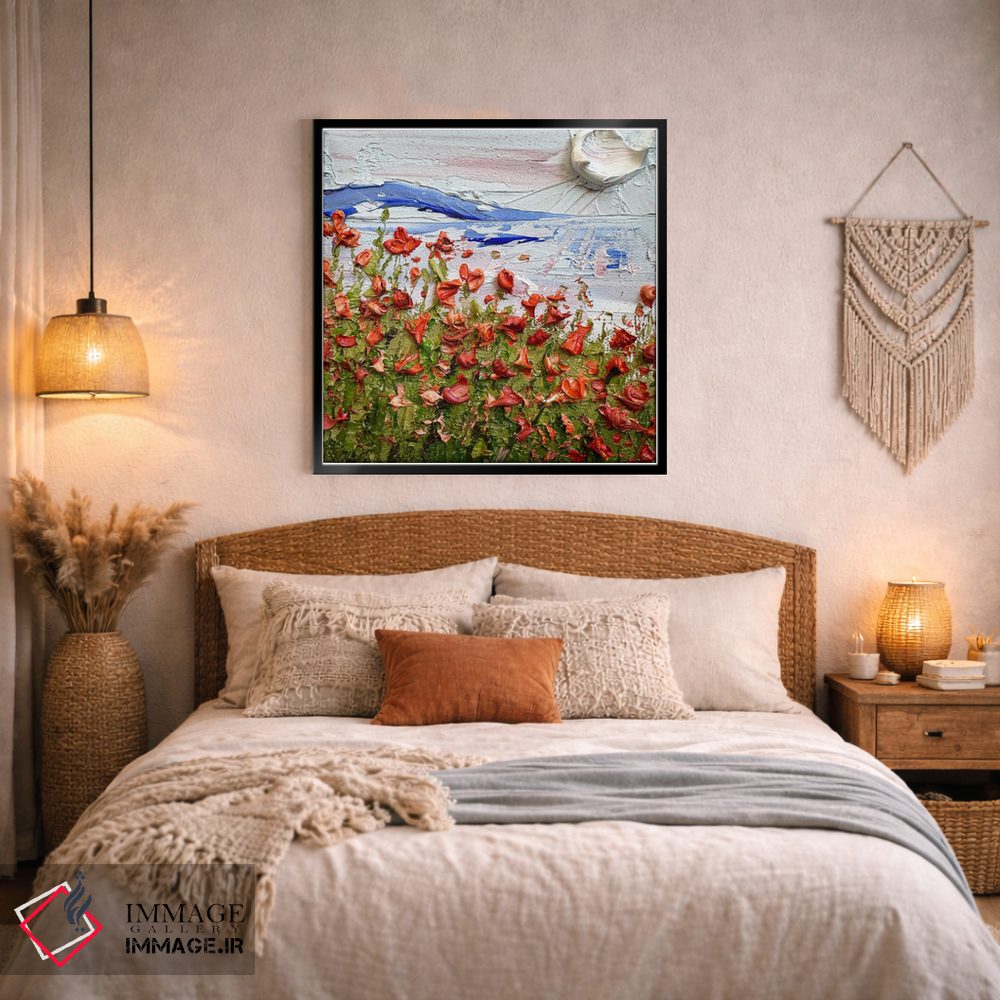 تابلو انتزاعی شکوفه های بیگ سور اثر لیزا الی - D4B