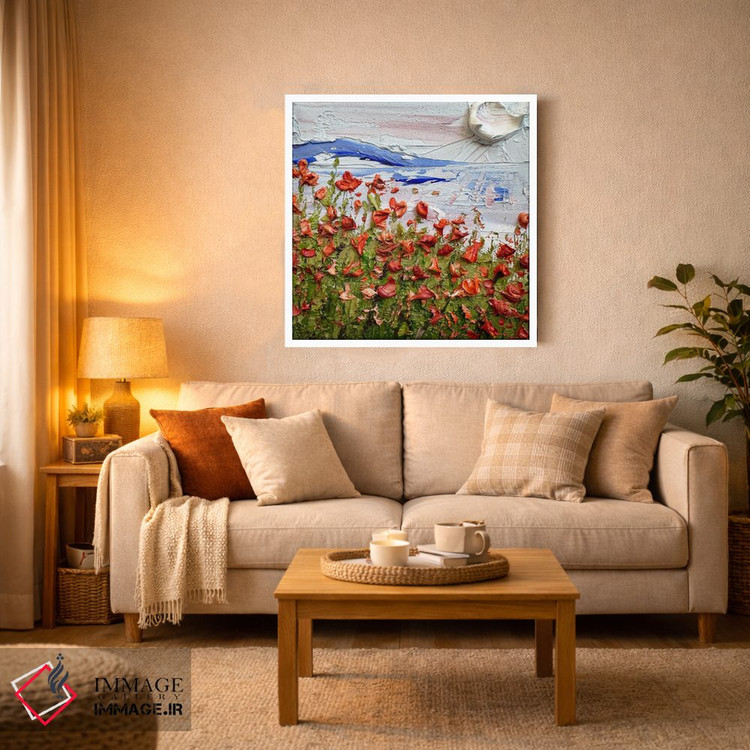 تابلو انتزاعی شکوفه های بیگ سور اثر لیزا الی - D3W