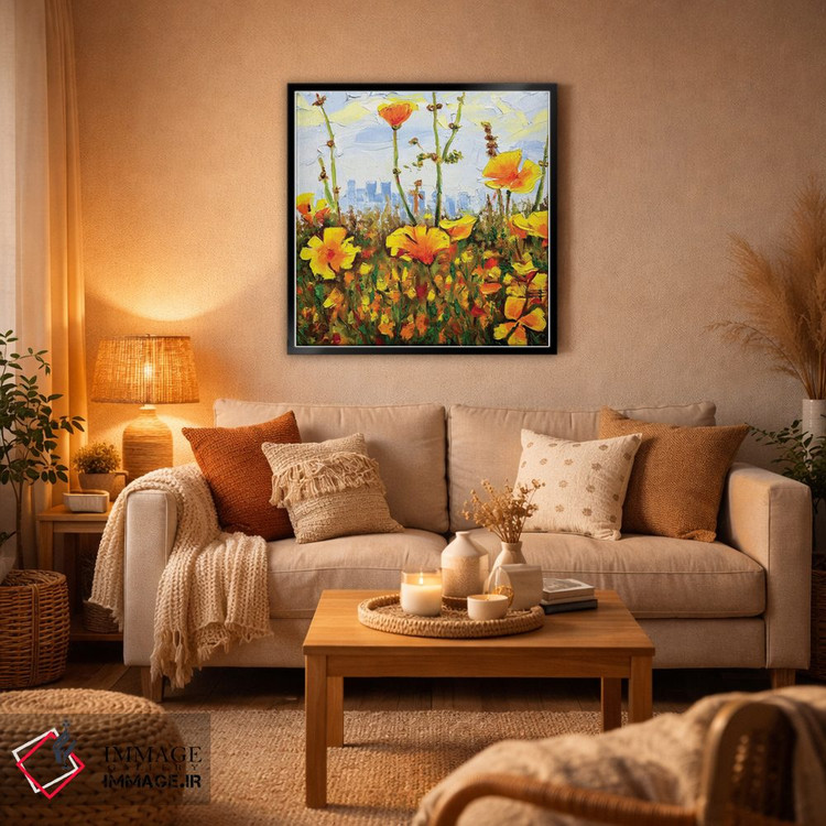تابلو انتزاعی نگاهی به تابستان اثر لیزا الی - D6B