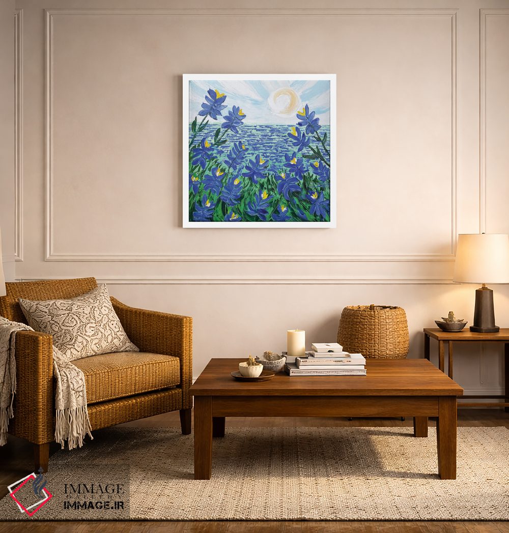 تابلو دکوراتیو بلو بانت ها اثر لیزا الی - D5W