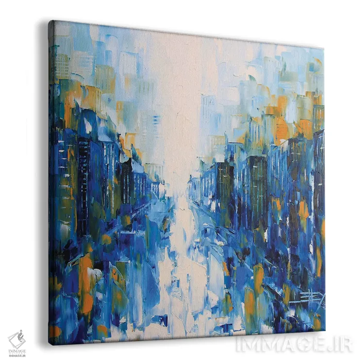 تابلو انتزاعی قلبم را در سان فرانسیسکو گذاشتم اثر لیزا الی - نمای پرسپکتیو محصول