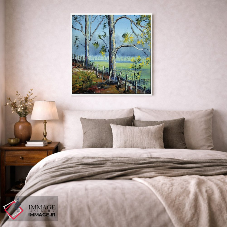 تابلو انتزاعی درختان صمغ نیوزیلند اثر لیزا الی - D2W