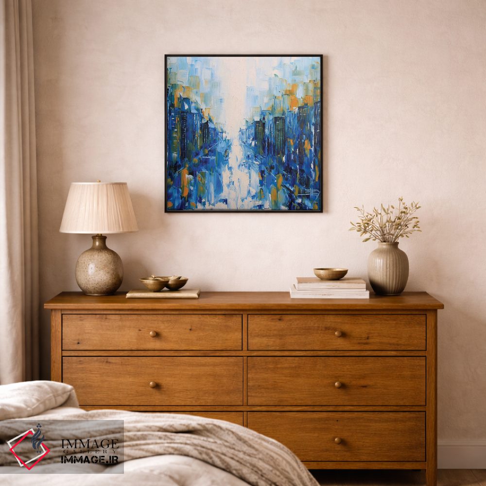 تابلو انتزاعی قلبم را در سان فرانسیسکو گذاشتم اثر لیزا الی - D2B