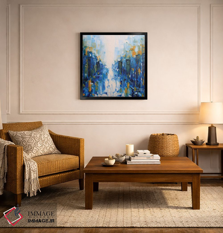 تابلو انتزاعی قلبم را در سان فرانسیسکو گذاشتم اثر لیزا الی - D6B