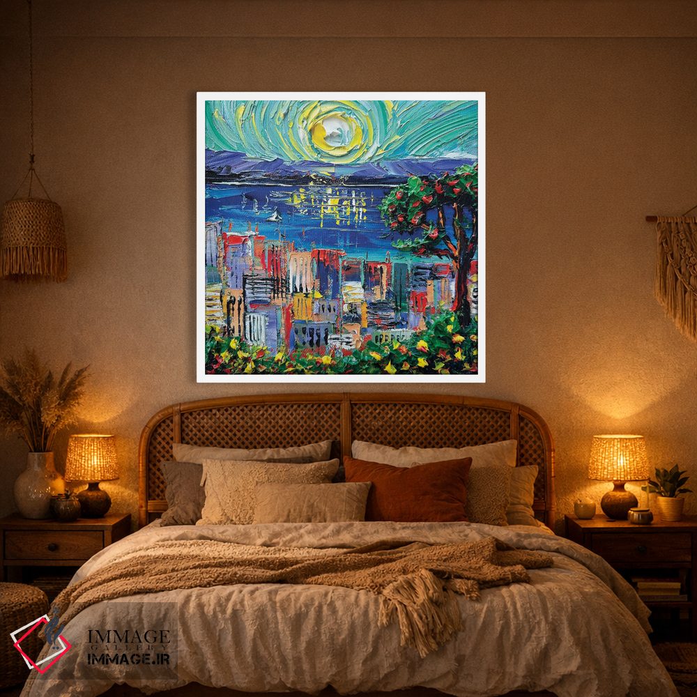 تابلو دکوراتیو آسمان های سان فرانسیسکو اثر لیزا الی - D1W