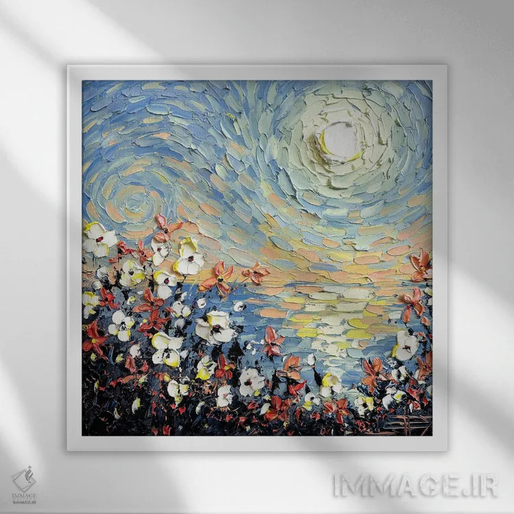 تابلو دکوراتیو دنیای خیالی اثر لیزا الی - نمای قابدار سفید