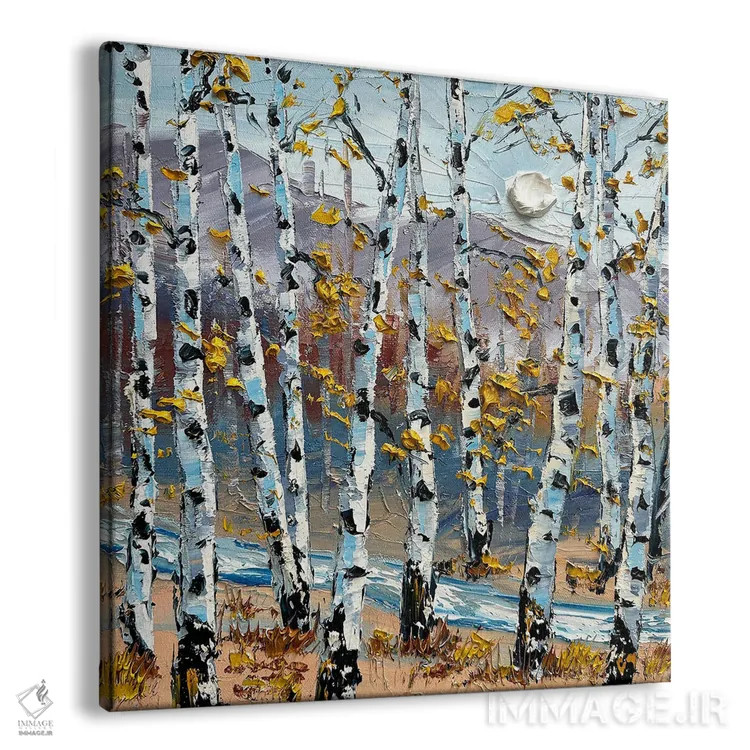 تابلو دکوراتیو نجوای پاییز اثر لیزا الی - نمای پرسپکتیو محصول